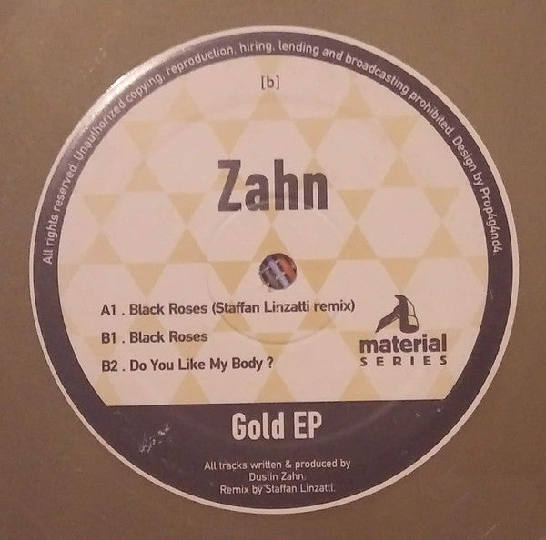 Dustin Zahn : Gold EP (12", EP, Gol)