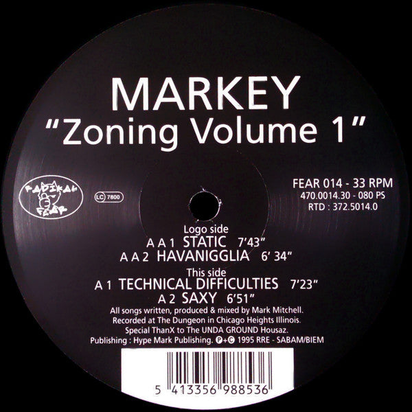 Markey : Zoning Volume 1 (12")