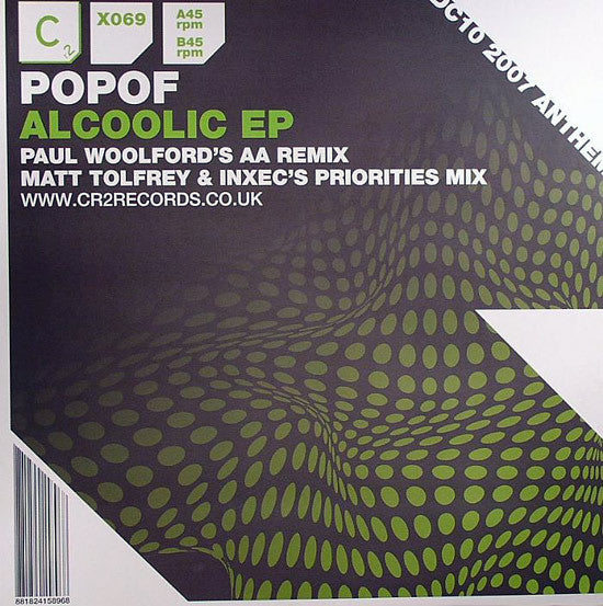 Popof : Alcoolic EP (12", EP)