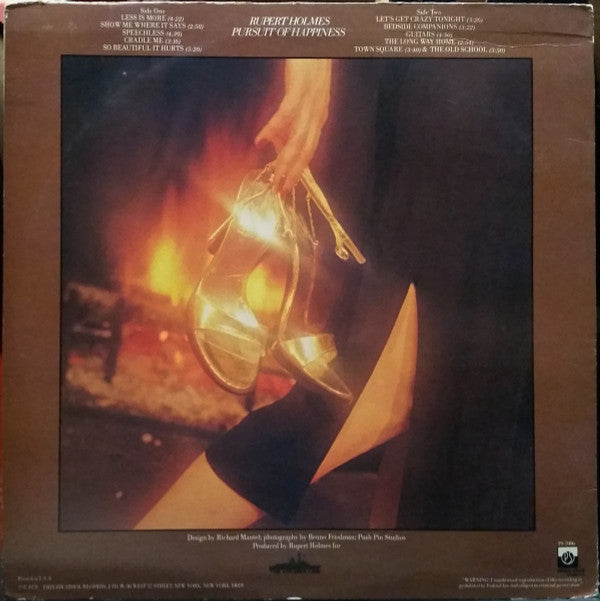 Rupert Holmes : Pursuit Of Happiness (LP, Album, SRC)