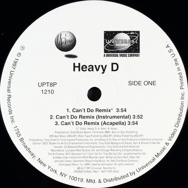 Heavy D : I'll Do Anything (12", Promo)