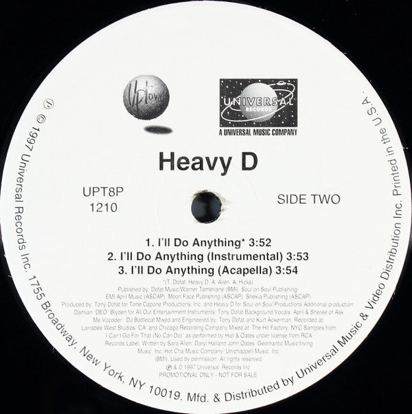 Heavy D : I'll Do Anything (12", Promo)