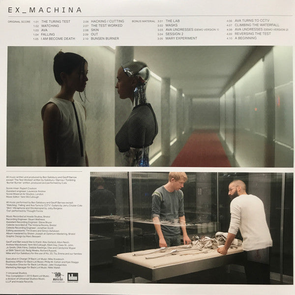 Ben Salisbury And Geoff Barrow : Ex_Machina (Original Motion Picture Soundtrack) (2xLP, Album, Ltd, RE, RP, 180)