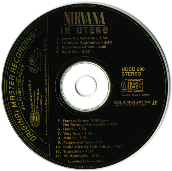 Nirvana : In Utero (CD, Album, RE, RM, 24k)