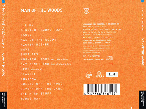 Justin Timberlake : Man Of The Woods (CD, Album)