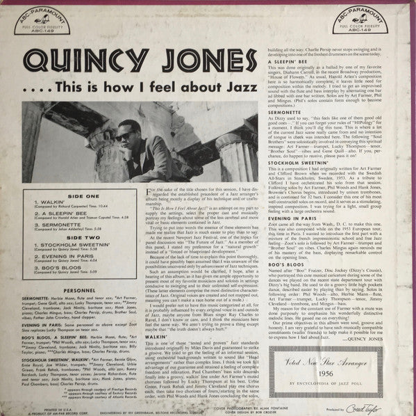 Quincy Jones : This Is How I Feel About Jazz (LP, Album)