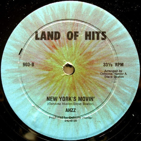 Ahzz : New York's Movin' (12")