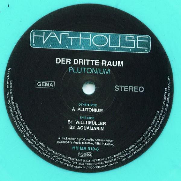 Der Dritte Raum : Plutonium (12", Ltd, Blu)