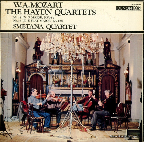 Wolfgang Amadeus Mozart, Smetana Quartet : The Haydn Quartets No.14 In G Major, KV387. No.16 In E-Flat Major, KV428 (LP)