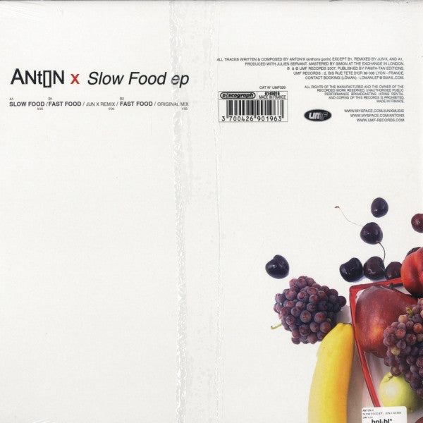 Anton X : Slow Food ep (12", EP)