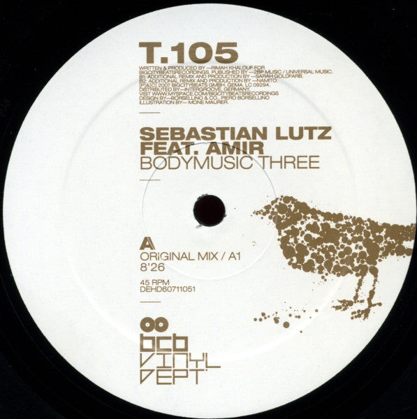 Sebastian Lutz Feat. Amir (7) : Bodymusic Three (12")