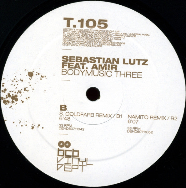 Sebastian Lutz Feat. Amir (7) : Bodymusic Three (12")