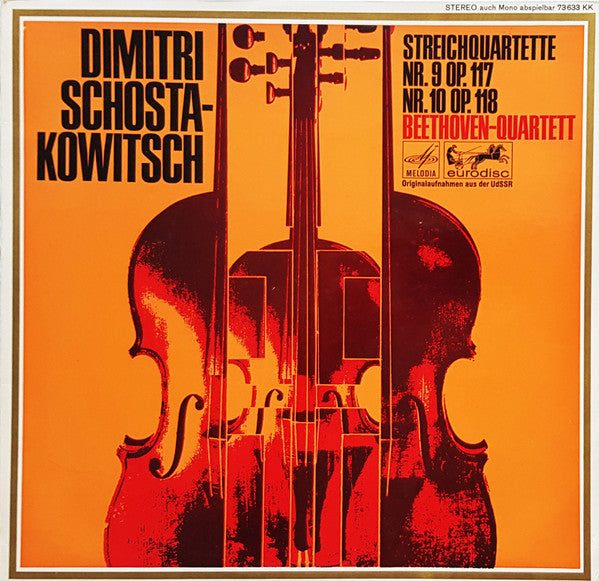 Dmitri Shostakovich, Beethoven Quartet : Streichquartette Nr. 9 Und Nr. 10 (LP)