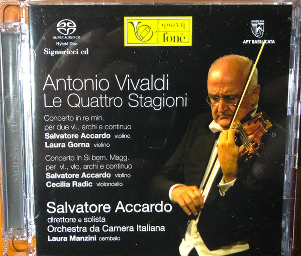 Antonio Vivaldi, Salvatore Accardo, Orchestra da Camera Italiana : Le Quattro Stagioni (SACD, Hybrid, Album, RE, DSD)