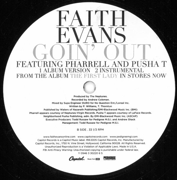 Faith Evans : Mesmerized (12", Promo)