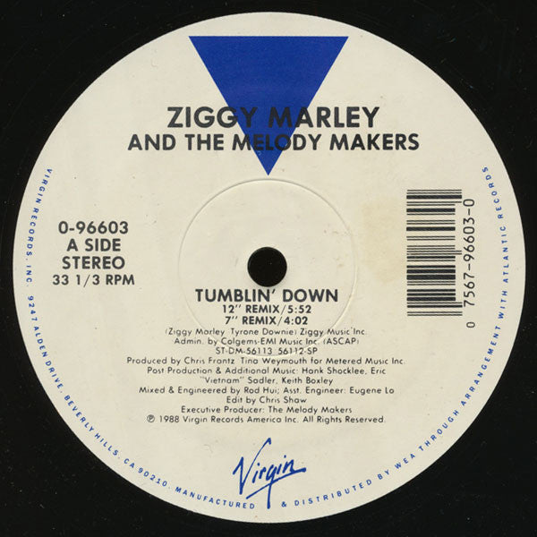 Ziggy Marley And The Melody Makers : Tumblin' Down (12")