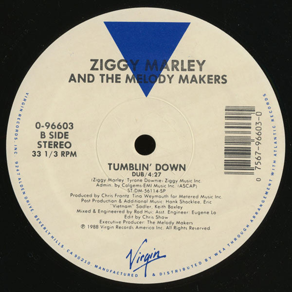 Ziggy Marley And The Melody Makers : Tumblin' Down (12")