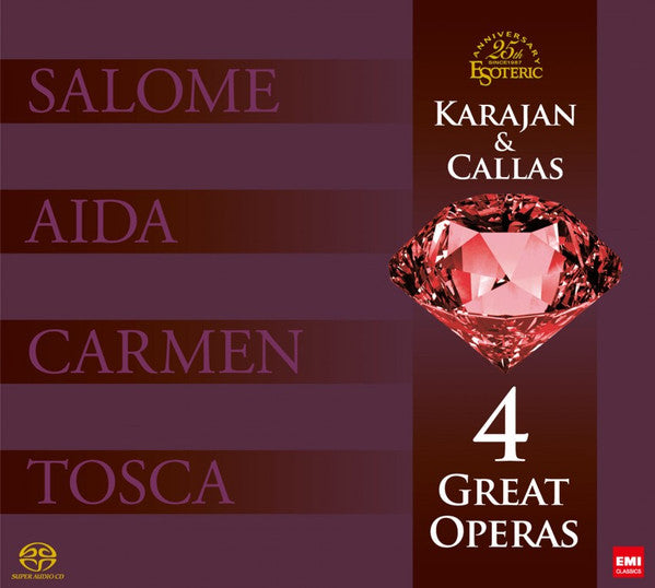 Herbert von Karajan, Maria Callas : Karajan & Callas - 4 Great Operas (9xSACD, Hybrid, Album + Box, Comp, Dlx, Ltd)