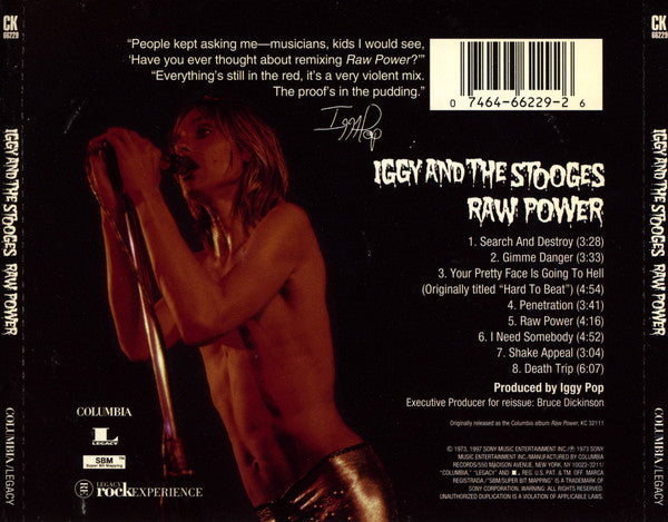 Iggy And The Stooges* : Raw Power (CD, Album, RE, RM)