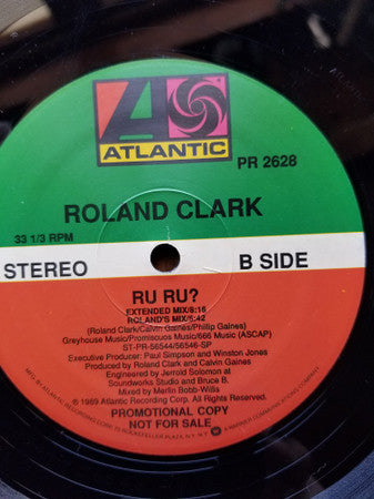 Roland Clark : RU RU? (12", Promo)