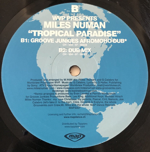 WVP Presents Miles Numan : Tropical Paradise (12")