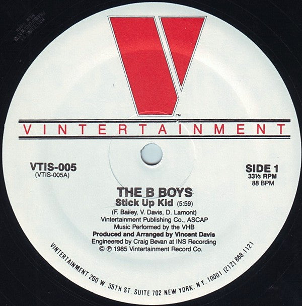 The B-Boys : Stick Up Kid (12")