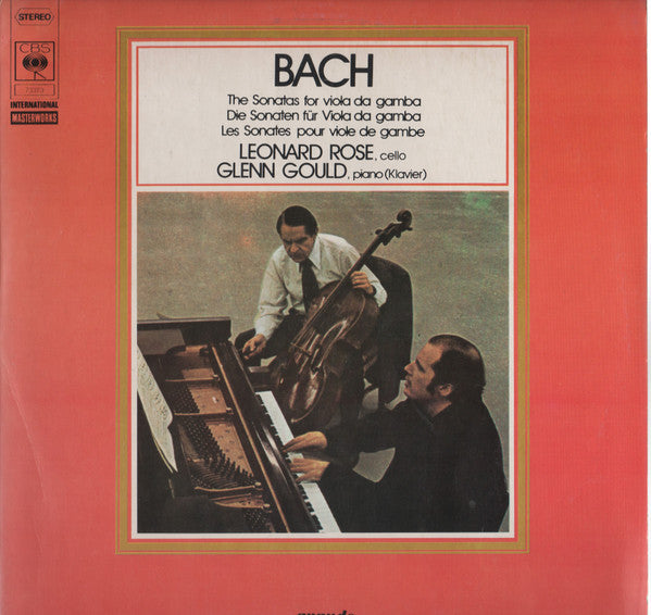 Johann Sebastian Bach - Leonard Rose, Glenn Gould : The Sonatas For Viola Da Gamba (LP, Album)