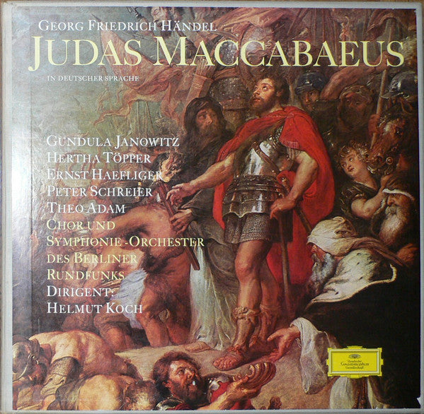 Georg Friedrich Händel - Gundula Janowitz, Hertha Töpper, Ernst Haefliger, Peter Schreier, Theo Adam, Großer Chor Des Berliner Rundfunks Und Rundfunk-Sinfonieorchester Berlin, Helmut Koch : Judas Maccabaeus (3xLP + Box)