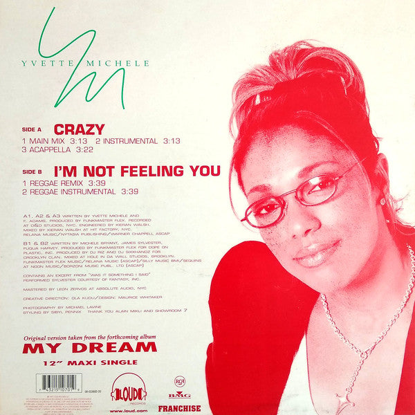 Yvette Michele : Crazy (12", Single)