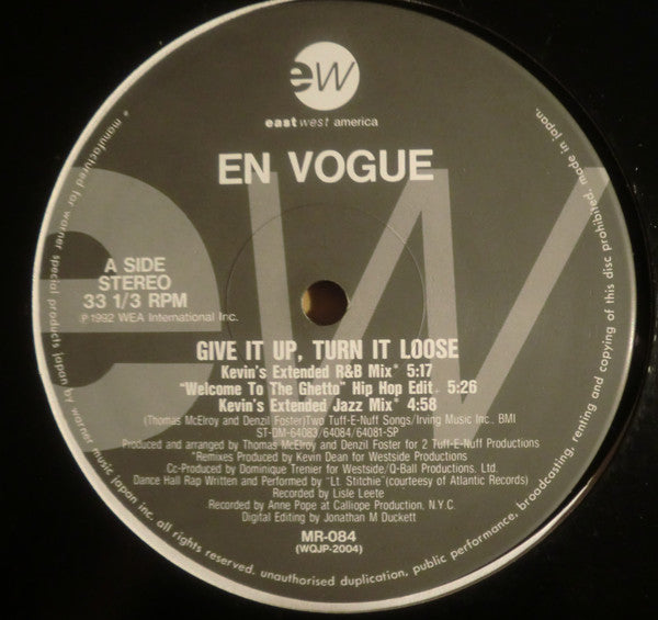 En Vogue : Give It Up, Turn It Loose (12", RE)