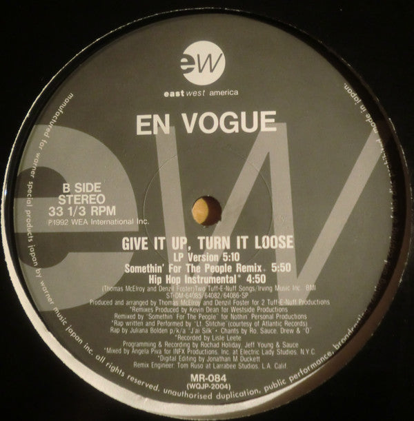 En Vogue : Give It Up, Turn It Loose (12", RE)