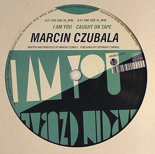 Marcin Czubala : I Am You (12")