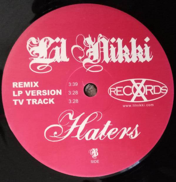 Lil Nikki : Friend 2 Foe / Haters (12", Single)