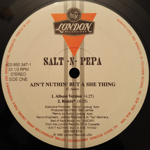 Salt 'N' Pepa : Ain't Nuthin' But A She Thing (12")