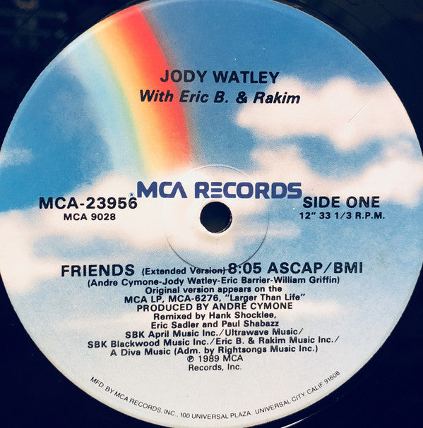 Jody Watley With Eric B. & Rakim : Friends (12", Single)