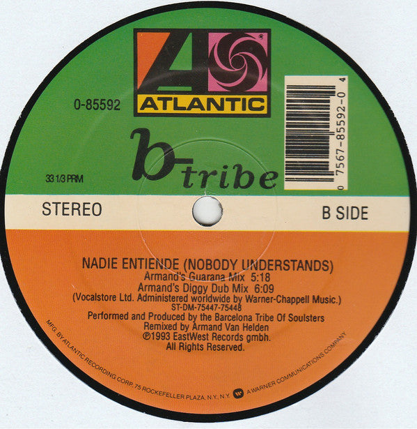 b-tribe : Nadie Entiende (Nobody Understands) (12")