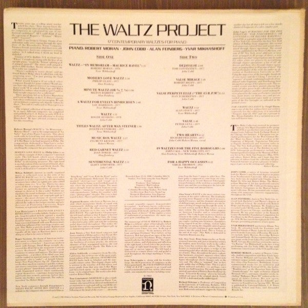 Various : The Waltz Project (17 Contemporary Waltzes For Piano) (LP)