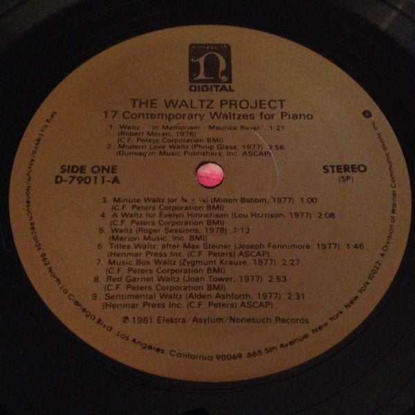 Various : The Waltz Project (17 Contemporary Waltzes For Piano) (LP)