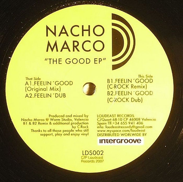 Nacho Marco : The Good EP (12", EP)