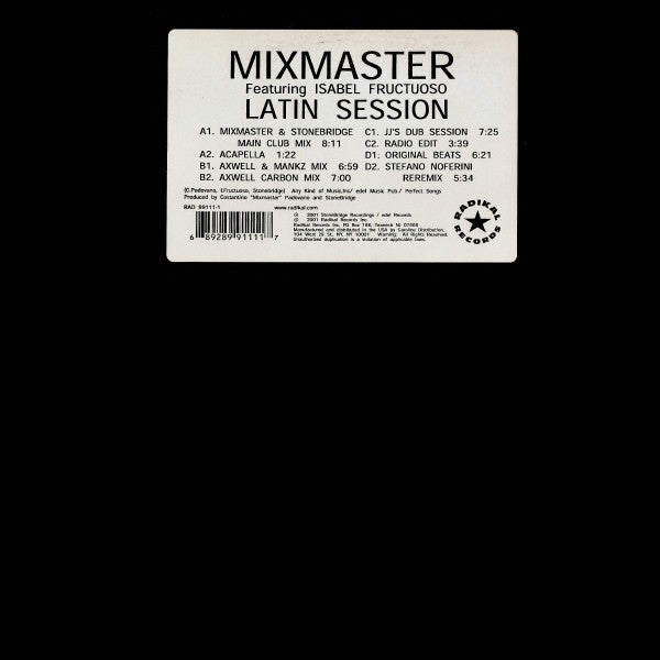 Costantino "Mixmaster" Padovano : Latin Session (2x12")