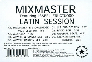 Costantino "Mixmaster" Padovano : Latin Session (2x12")