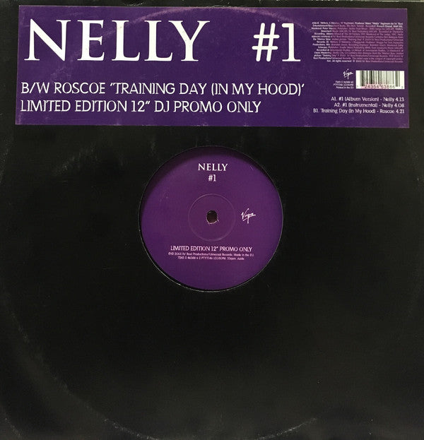 Nelly / Roscoe : #1 / Training Day (In My Hood) (12", Single, Promo)