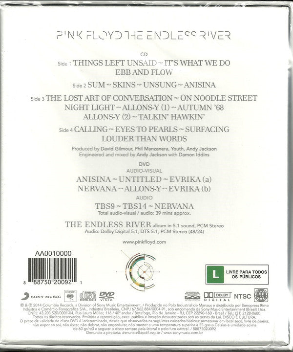 Pink Floyd : The Endless River (Box, Dlx + CD, Album + DVD-V, Multichannel, NTSC)