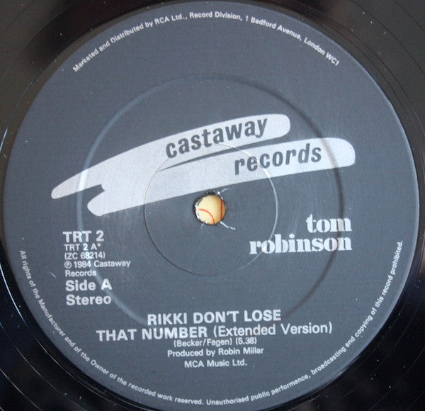 Tom Robinson : Rikki Don't Lose That Number (12")