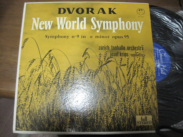 Antonín Dvořák, Josef Krips, Tonhalle-Orchester Zürich : New World Symphony - Symphony No. 9 In E Minor Opus 95 (LP, Album)