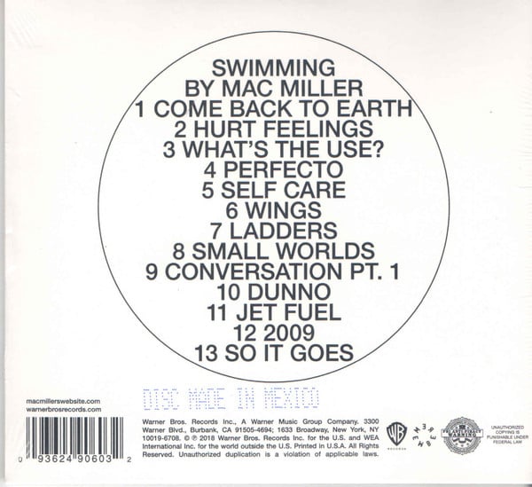 Mac Miller : Swimming (CD, Album)