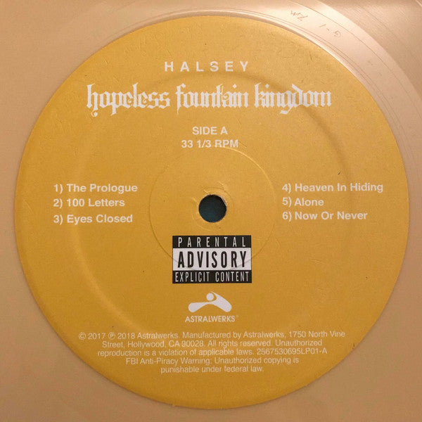 Halsey : Hopeless Fountain Kingdom  (LP, Album, Yel + LP, S/Sided, Etch, Yel + Album, D)