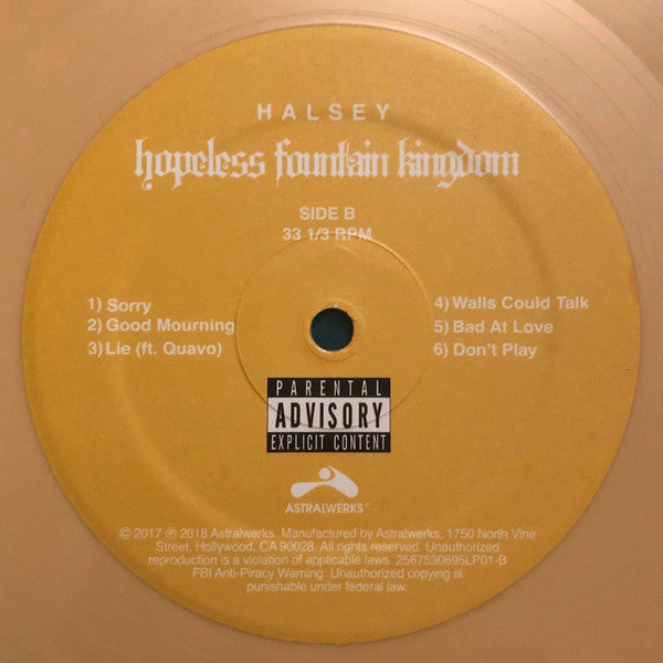 Halsey : Hopeless Fountain Kingdom  (LP, Album, Yel + LP, S/Sided, Etch, Yel + Album, D)