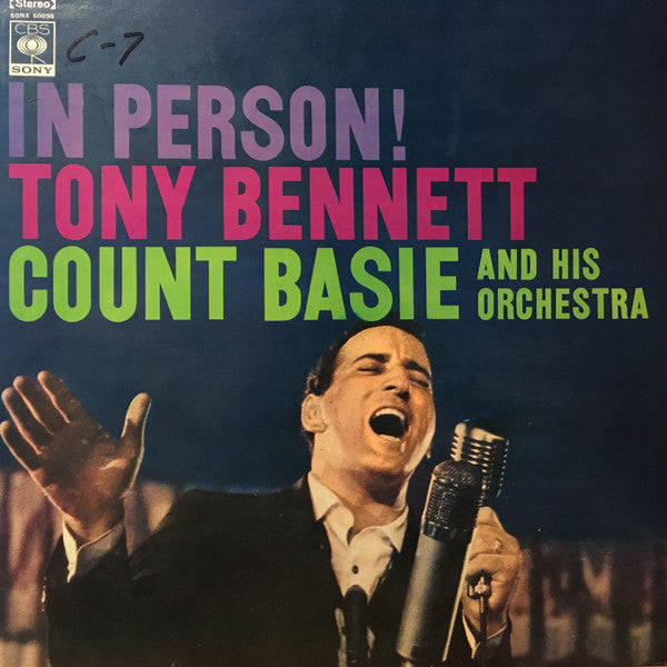 Tony Bennett With Count Basie Orchestra : In Person! (LP, Album, RE)