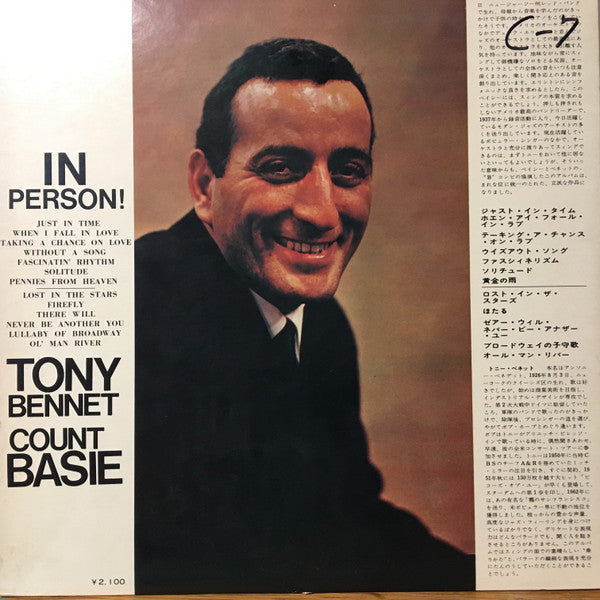 Tony Bennett With Count Basie Orchestra : In Person! (LP, Album, RE)